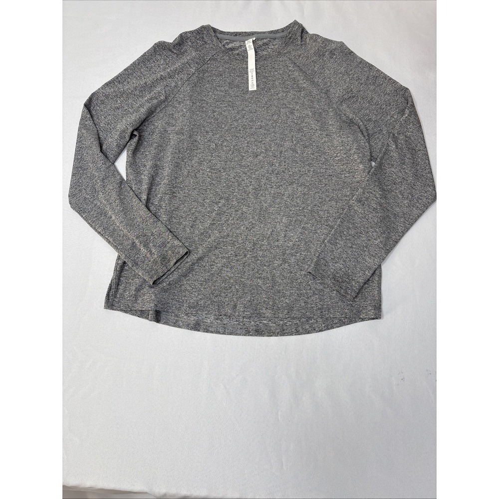 Lululemon RN106259 GeayHeathered Long Sleeve Top Size 12